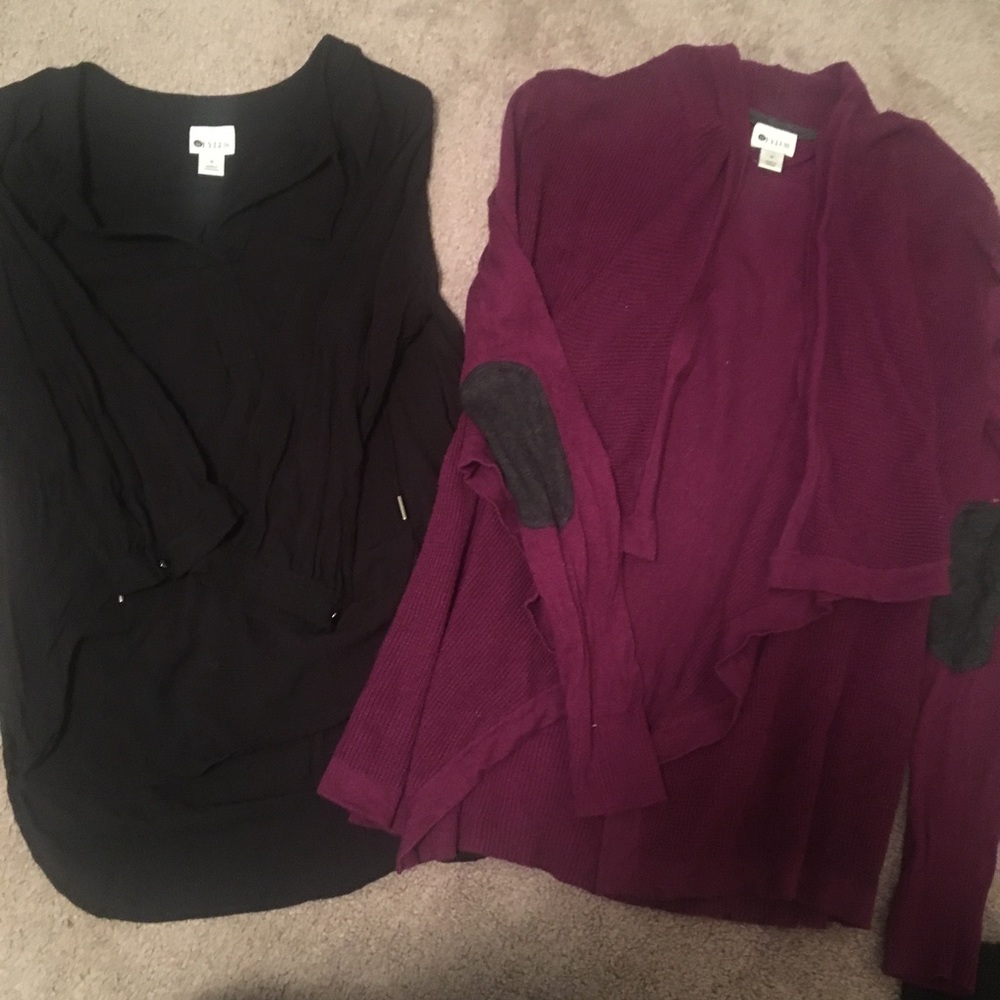 Shirt and cardigan